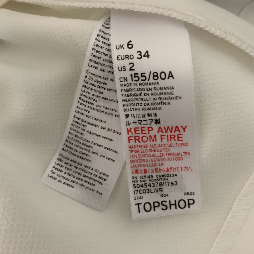 Topshop Bell Ruffle Sleeve Cropped Jacket - Picture 8 of 8